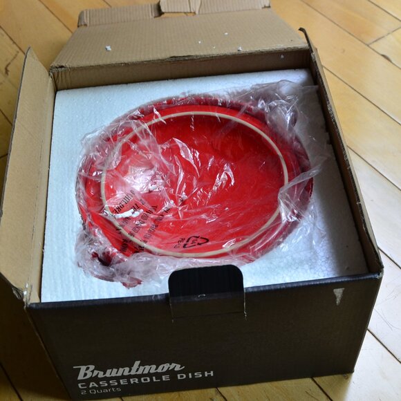 Bruntmor 2-Quart Ceramic Casserole Dish, Red - Picture 11 of 11